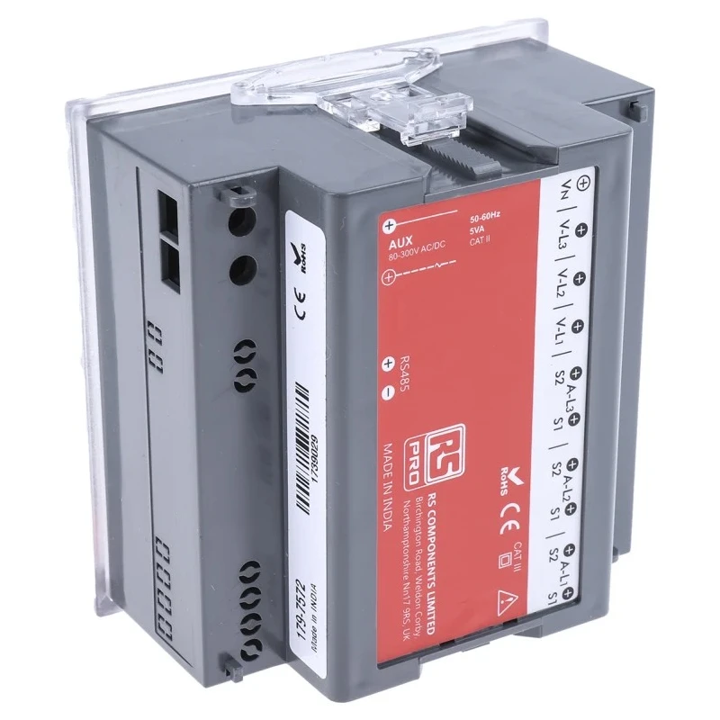 RS PRO 3 Phase Digital Energy Meter Type Digital 179-7572