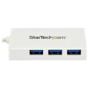 RS PRO 4 Port USB 3.0 USB Hub, USB Powered, Compact 75mm x 40mm x 13mm HB30C3A1CFBW