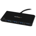 RS PRO 4 Port USB 3.0 USB Hub, USB Powered, 11 mm Height 40 mm Depth 93 mm Width HB30C4AFPD