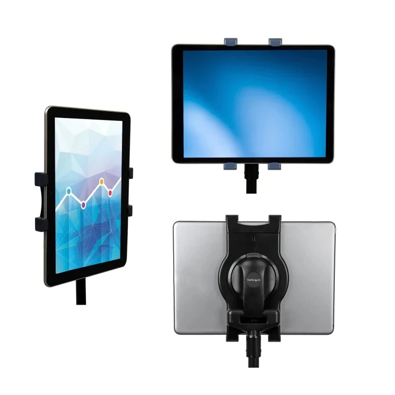 StarTech.com Tablet Stand Black Steel Tripod Adjustable Tilt for 6.5 in to 7.8 in Tablets STNDTBLT1A5T