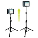 StarTech.com Tablet Stand Black Steel Tripod Adjustable Tilt for 6.5 in to 7.8 in Tablets STNDTBLT1A5T