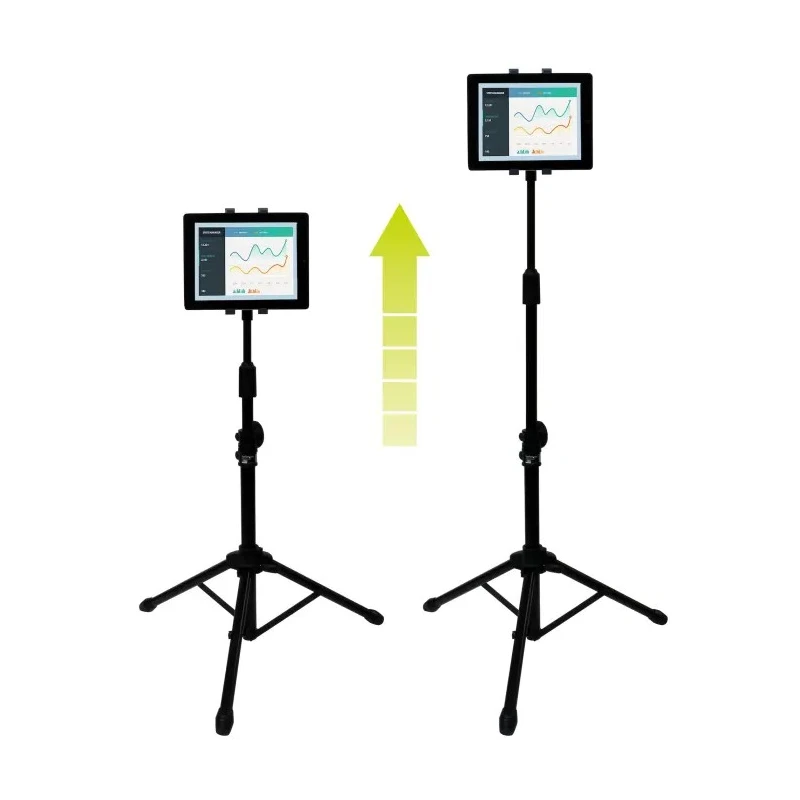 StarTech.com Tablet Stand Black Steel Tripod Adjustable Tilt for 6.5 in to 7.8 in Tablets STNDTBLT1A5T