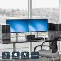 StarTech.com 4 Port Dual Display USB DisplayPort KVM Switch 3.5 mm Stereo Audio 3840 x 2160 Pixel Maximum SV431DPDDUA2
