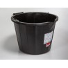RS PRO 14L Heavy Duty Plastic Black Round Bucket with Handle 178-7642