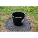 RS PRO 14L Heavy Duty Plastic Black Round Bucket with Handle 178-7642