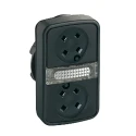 Schneider Electric ZB5 Series Black Momentary Push Button Head 22mm Cutout Plastic IP66 IP67 IP69K ZB5AW7A9