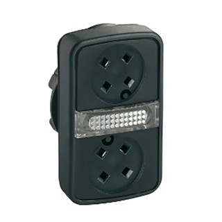 Schneider Electric ZB5 Series Black Momentary Push Button Head 22mm Cutout Plastic IP66 IP67 IP69K ZB5AW7A9
