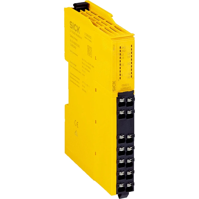 SICK Safety Relay 24V DC Coil, 2 Safety Contacts, 1 Auxiliary Contact, DIN Rail Mount RLY3