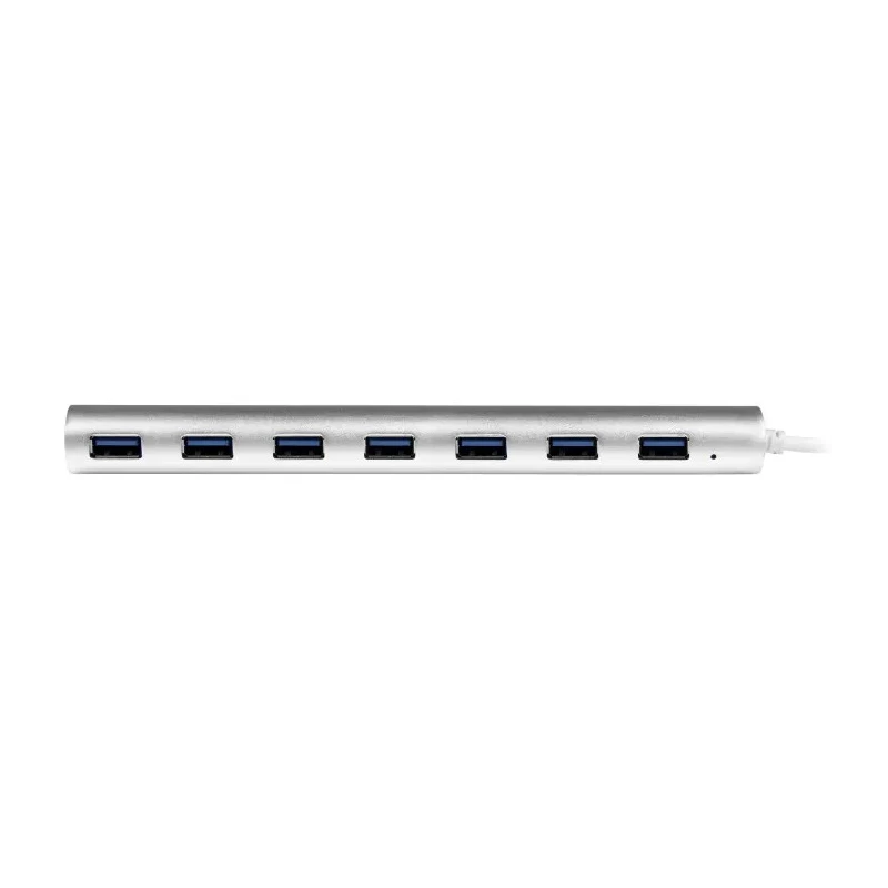 StarTech.com 7 Port USB 3.0 USB Hub, AC Adapter Powered, Aluminium Housing, 37 mm Depth x 18 mm Height x 183 mm ST73007UA