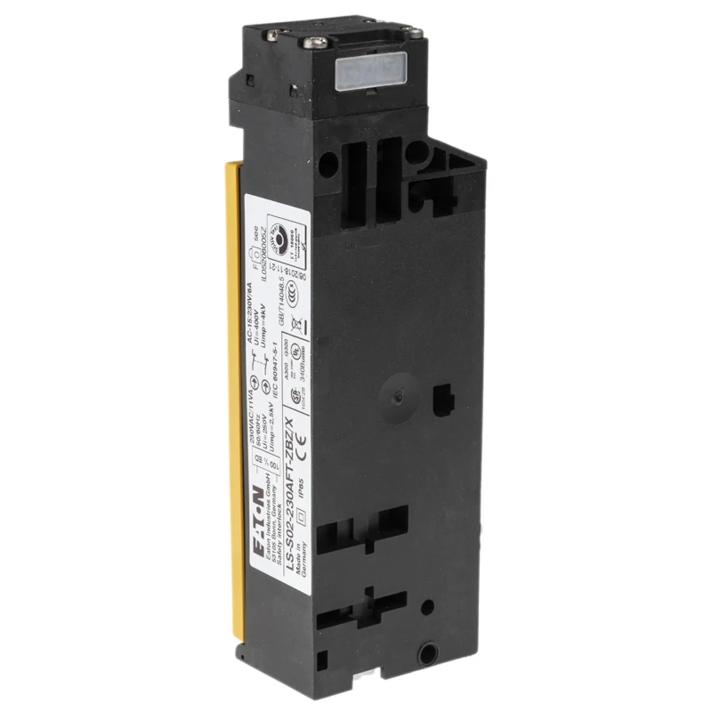 Eaton LS ZBZ/X Safety Interlock Switch Plastic Housing Spring Lock 2 NC Contacts 106821 LS-S02-230AFT-ZBZ/X