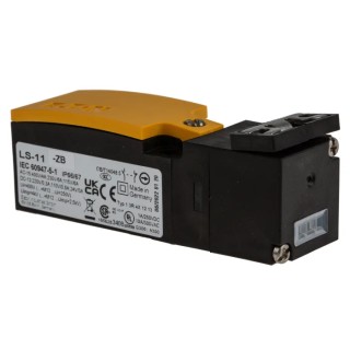 Eaton LS4 ZB Safety Interlock Switch with Actuator Included, Plastic Housing, Spring Lock, IP65/IP66, 2 106819 LS-11-ZB