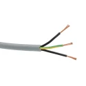 Alpha Wire Pro-Met Control Cable, 3 Cores 0.5mm² 22 AWG Unscreened Grey Polyvinyl Chloride Sheath 50m 470035YY GE321