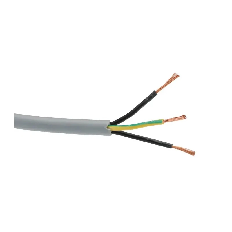 Alpha Wire Pro-Met Control Cable, 3 Cores 0.5mm² 22 AWG Unscreened Grey Polyvinyl Chloride Sheath 50m 470035YY GE321