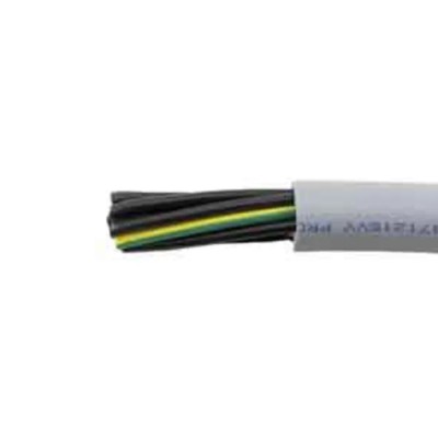 Alpha Wire Pro-Met Control Cable 7 Cores 1mm² Unscreened Grey Polyvinyl Chloride Sheath 100m 470071YY GE033