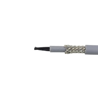 Alpha Wire Pro-Met Control Cable 2 Cores 1.5mm² Screened Grey PVC Sheath 50 m 470215CY GE321