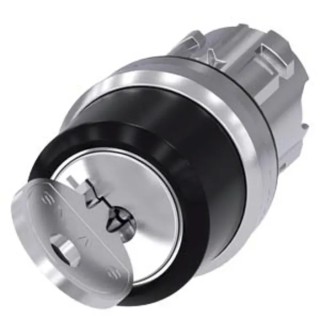 Siemens SIRIUS ACT 3SU10 2-position Key Switch Head, Latching, 22 mm Cutout 3SU1050-4CF21-0AA0