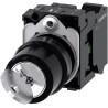 Siemens Key Switch, IP20, IP67, IP69K, IP66 Rated, SPST Configuration, 10A Current, 2 Positions, Model 3SU1100-4BF11-3BA0