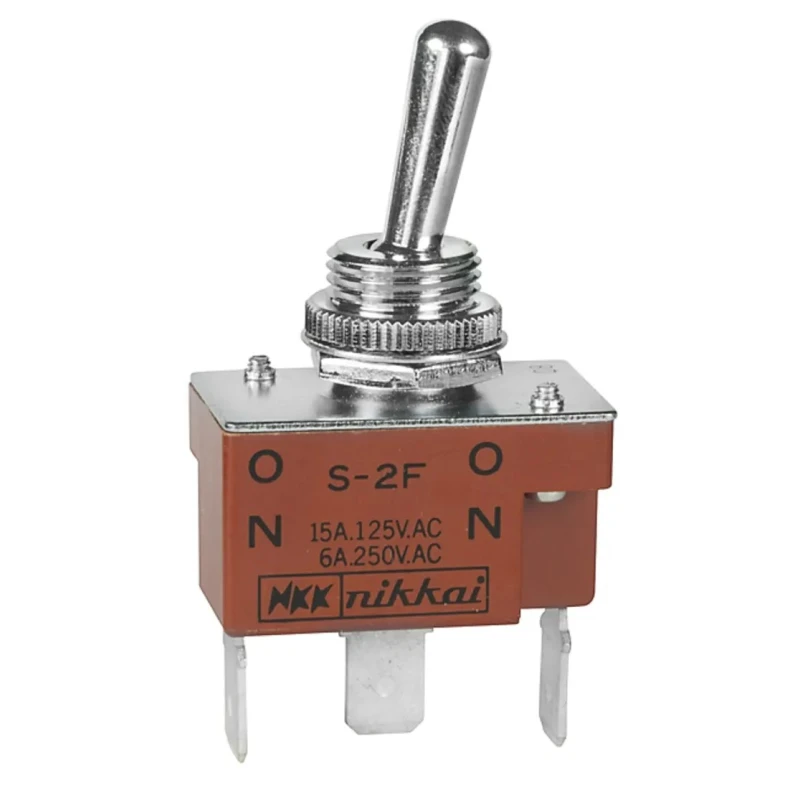 NKK Switches Toggle Switch Panel Mount On-On SPDT Tab Terminal IP67 30V dc 125V ac S2F