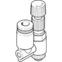 Festo Flow Regulator, Inlet Male R 1/8 in G Tube QS-4, Polybutylene Terephthalate Reinforced, 9 bar Max Pressure LRL-1/8-QS-4
