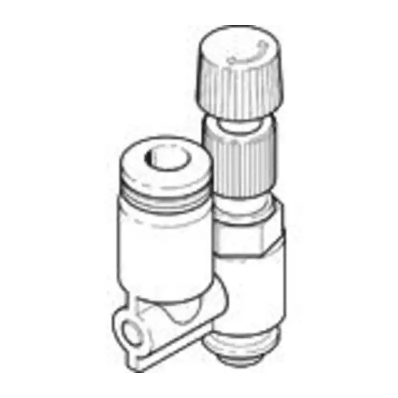 Festo Flow Regulator, Inlet Male R 1/8 in G Tube QS-4, Polybutylene Terephthalate Reinforced, 9 bar Max Pressure LRL-1/8-QS-4