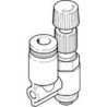 Festo Flow Regulator, Inlet Male R 1/8 in G Tube QS-4, Polybutylene Terephthalate Reinforced, 9 bar Max Pressure LRL-1/8-QS-4