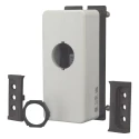 Eaton Grey Plastic M22 Push Button Enclosure 1 Hole 22 mm Diameter 197230 M22-FI1