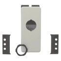 Eaton Grey Plastic M22 Push Button Enclosure 1 Hole 22 mm Diameter 197230 M22-FI1
