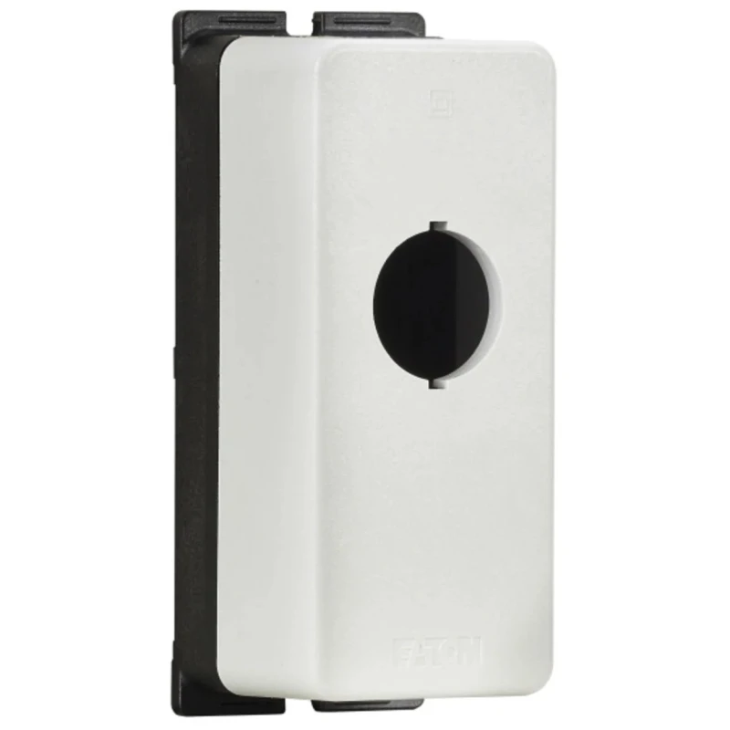 Eaton Grey Plastic M22 Push Button Enclosure 1 Hole 22 mm Diameter 197230 M22-FI1