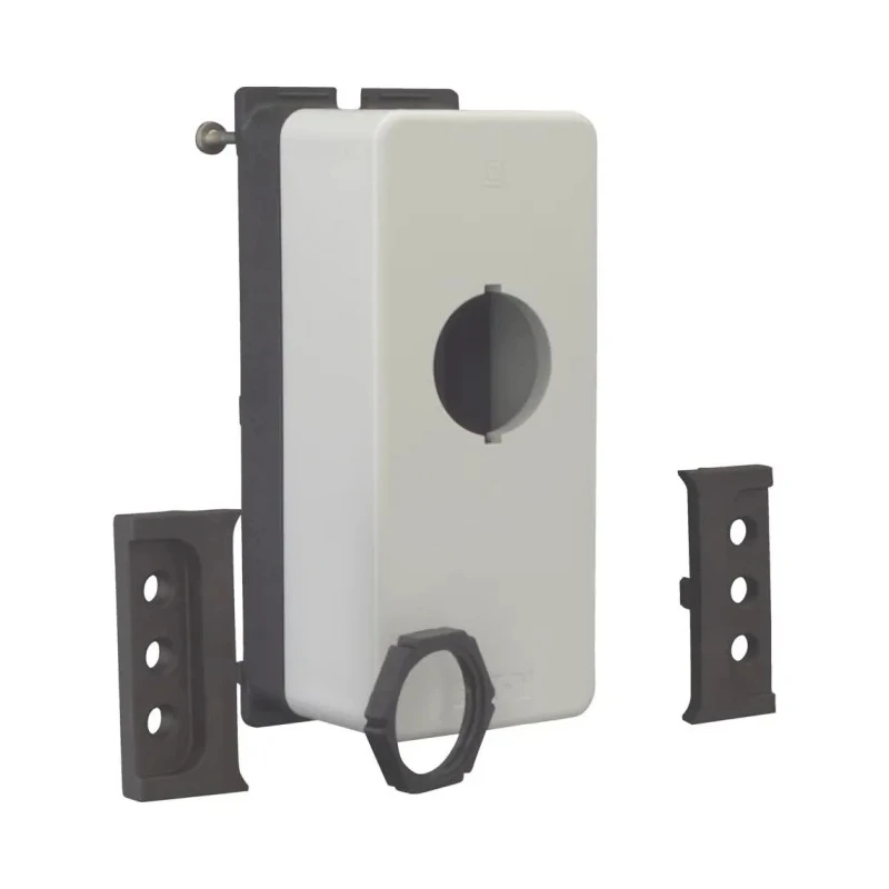 Eaton Grey Plastic M22 Push Button Enclosure 1 Hole 22 mm Diameter 197230 M22-FI1