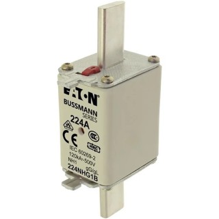 Eaton NH Fuse 224A Current Rating 500V AC Voltage NH1 Fuse Size Dual Indicator Live Gripping Lugs 224NHG1B