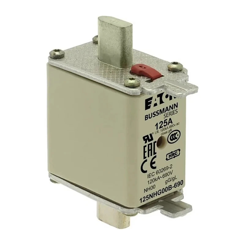 Eaton NH Fuse 125A, NH00 Size, 690V AC, High Rupture Capacity, IEC Standard NH00