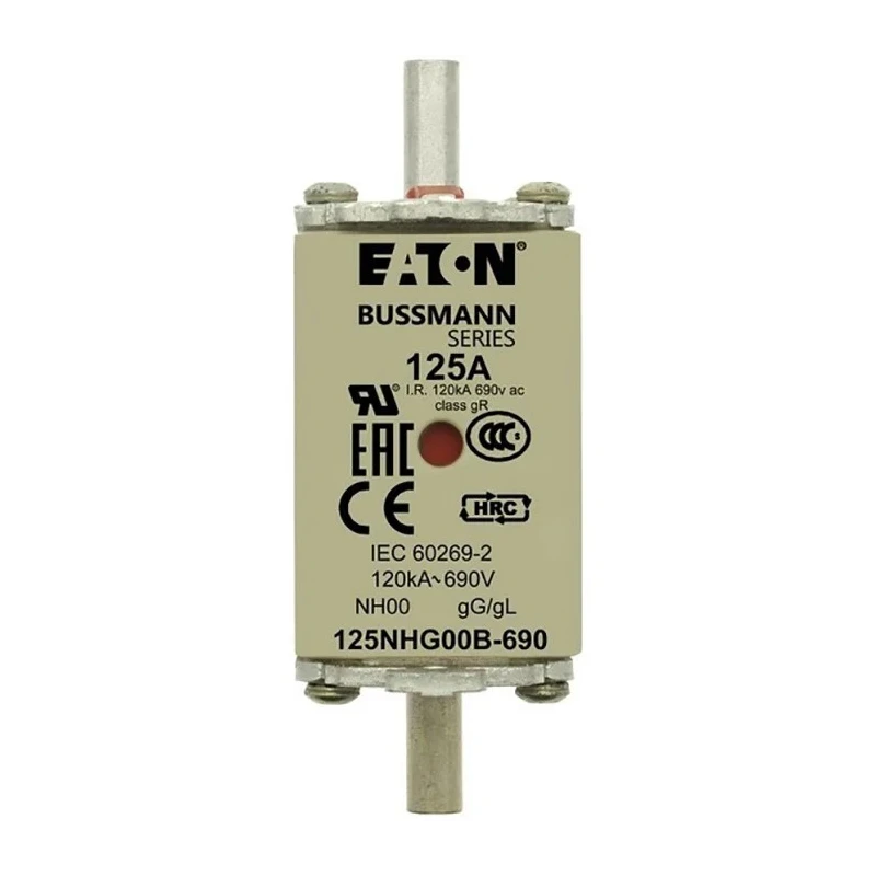 Eaton NH Fuse 125A, NH00 Size, 690V AC, High Rupture Capacity, IEC Standard NH00