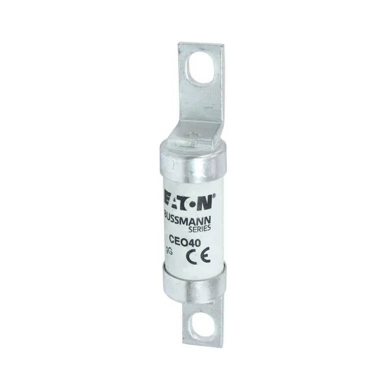 Eaton British Standard Fuse 40A Current Rating 690V Voltage A4 Size, Offset Bolted Tags CEO40