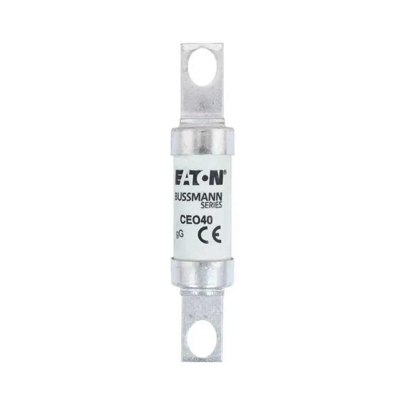 Eaton British Standard Fuse 40A Current Rating 690V Voltage A4 Size, Offset Bolted Tags CEO40