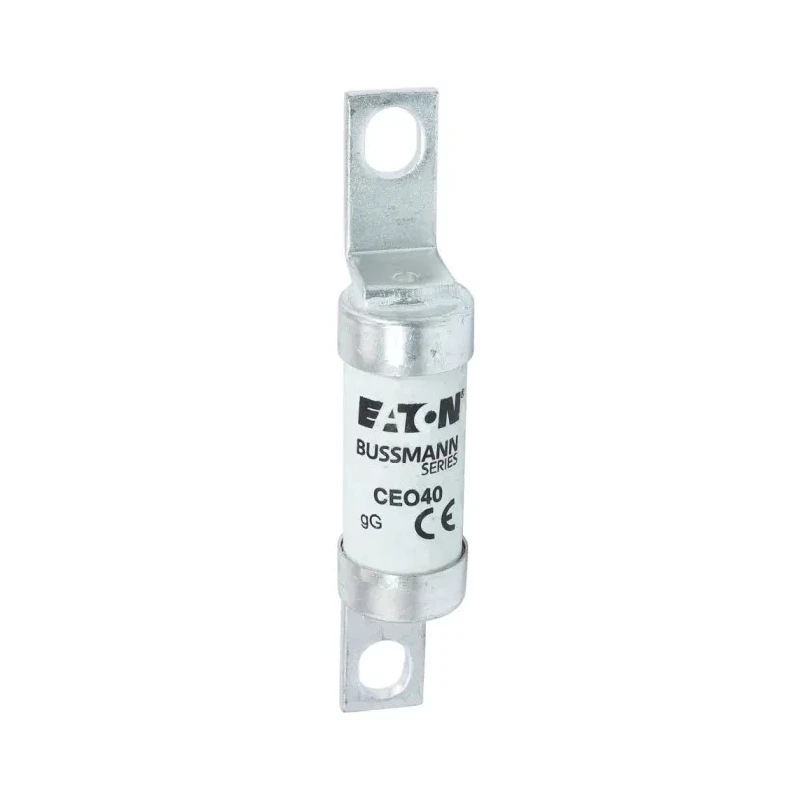 Eaton British Standard Fuse 40A Current Rating 690V Voltage A4 Size, Offset Bolted Tags CEO40