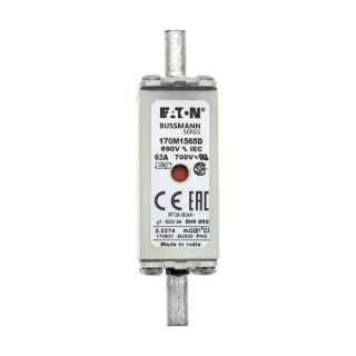 Eaton 63A Centred Tag Fuse Fast Acting Dual Indication 690V NH000 NH000 