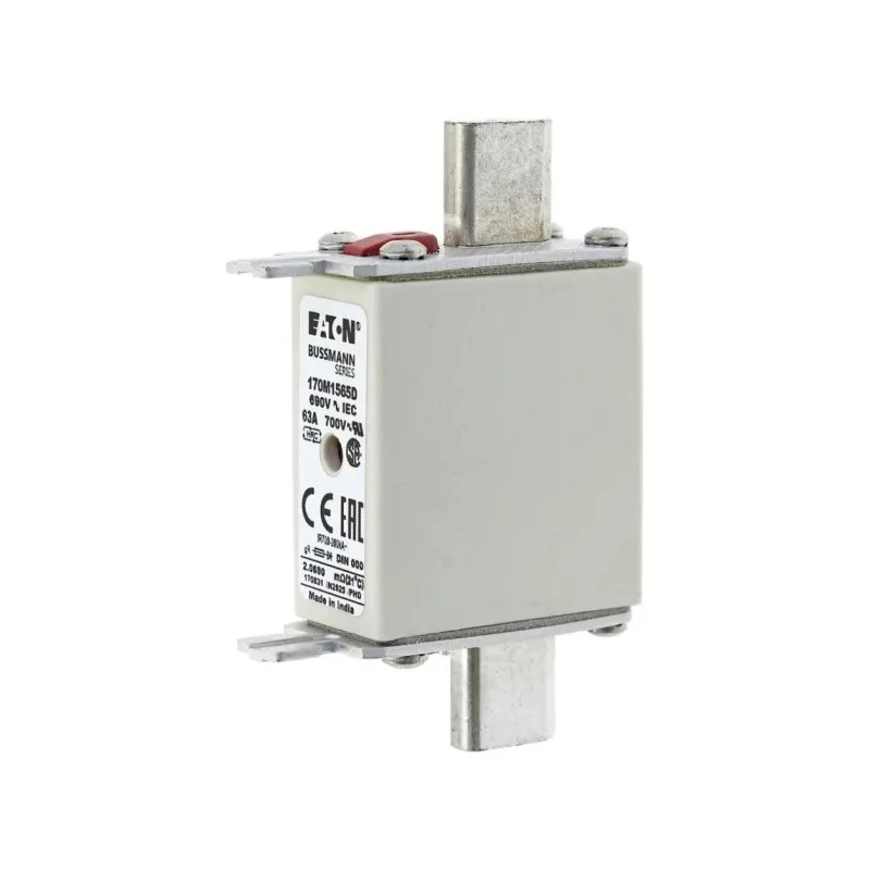 Eaton 63A Centred Tag Fuse Fast Acting Dual Indication 690V NH000 NH000 