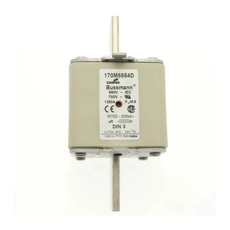Eaton 1250A Centred Tag Fuse NH3 690V AC High Rupture Capacity Fast Acting Dual Indication 170M8554D