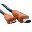 RS PRO 2 m High Speed 4K Mini HDMI to HDMI Male to Male HDMI Cable 6mm PVC Jacket 182-8895