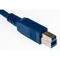 RS PRO IC Socket USB Cable Male USB Type A to Male USB 3.0 USB B Cable 1 m 182-8836
