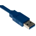 RS PRO IC Socket USB Cable Male USB Type A to Male USB 3.0 USB B Cable 1 m 182-8836