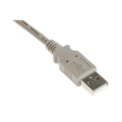 RS PRO IC Socket USB Cable Male USB Type A to Male USB Type A Grey 3 m 182-8829