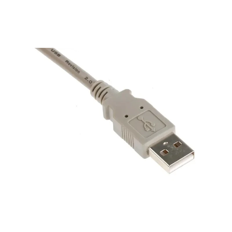 RS PRO IC Socket USB Cable Male USB Type A to Male USB Type A Grey 3 m 182-8829