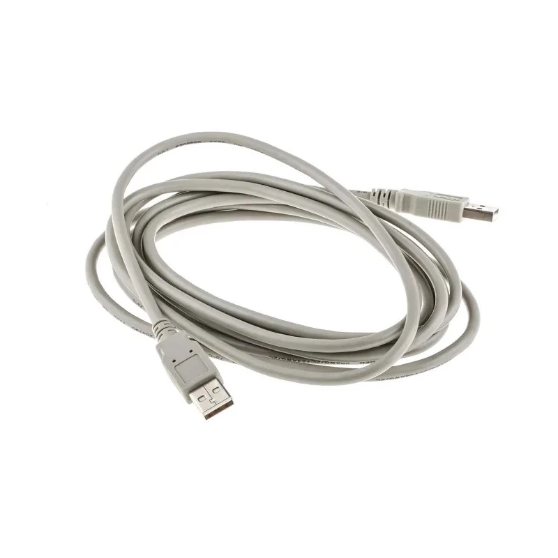 RS PRO IC Socket USB Cable Male USB Type A to Male USB Type A Grey 3 m 182-8829