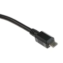 RS PRO IC Socket USB Cable Female Micro USB Type B to Female USB Type A USB 2.0 Black 150mm 182-8834