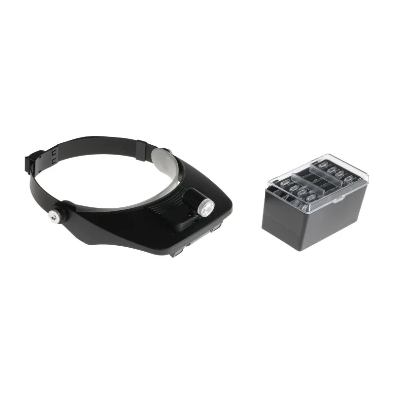 RS PRO Illuminated Magnifier 3.5x Magnification Headband Model 183-0964, Battery Operated AAA, LED Spotlight