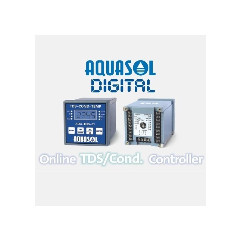 Aquasol Online TDS Controller 0 - 10000 PPM & 0 - 10000 µs/Cm AOCTDS01