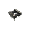 RS PRO 2.54 mm Pitch Vertical 8 Way Through Hole Turned Pin Closed Frame DIL Socket 3A 183-1560