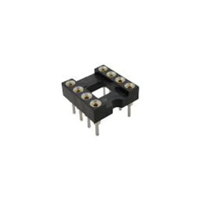 RS PRO 2.54 mm Pitch Vertical 8 Way Through Hole Turned Pin Closed Frame DIL Socket 3A 183-1560