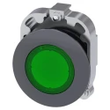 Siemens SIRIUS ACT 3SU10 Series Green Latching Push Button Head, 22 mm Cutout, IP66 IP67 IP69K 3SU1061-0JA40-0AA0